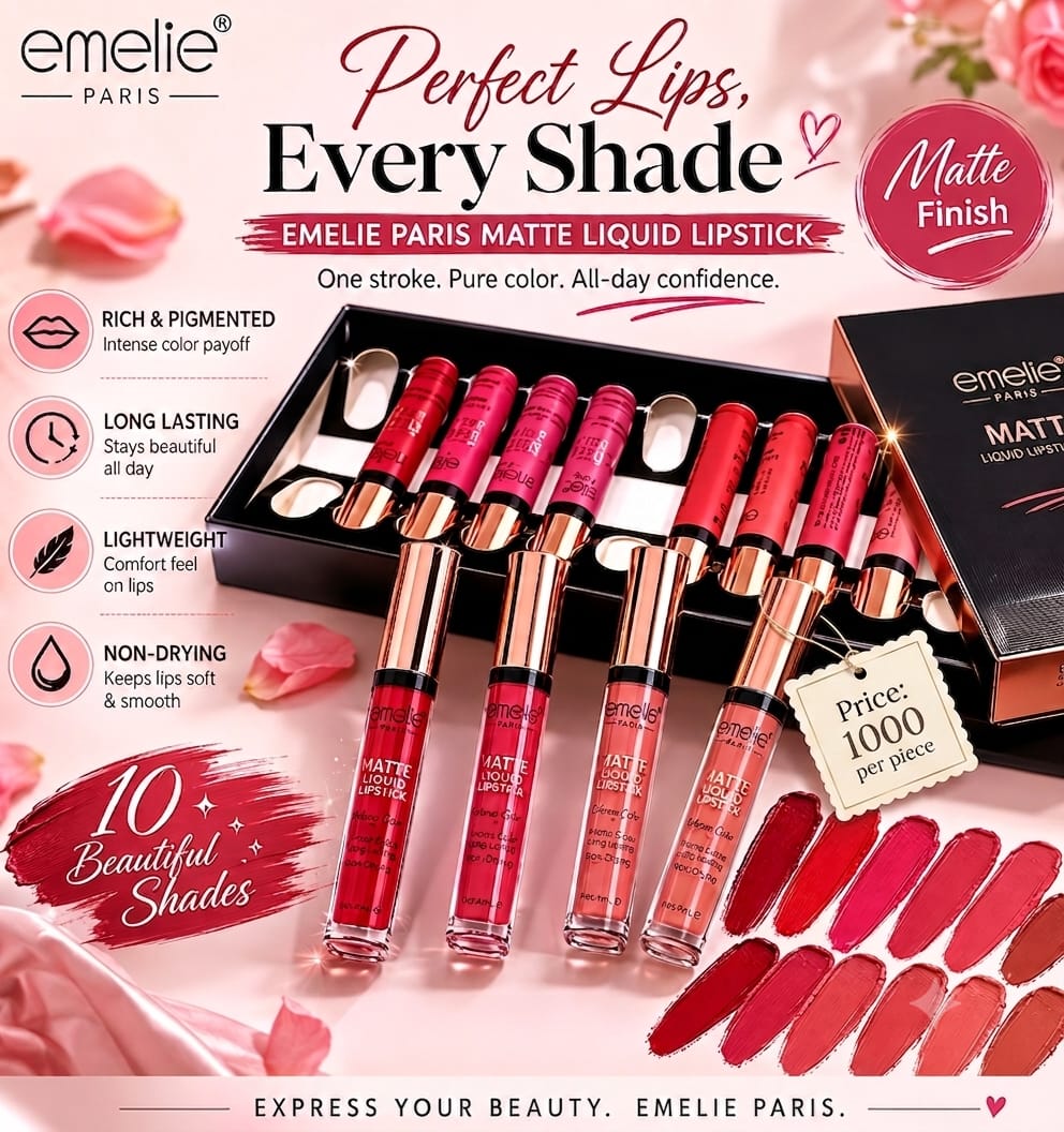 Emelie Paris Matte Liquid Lipstick