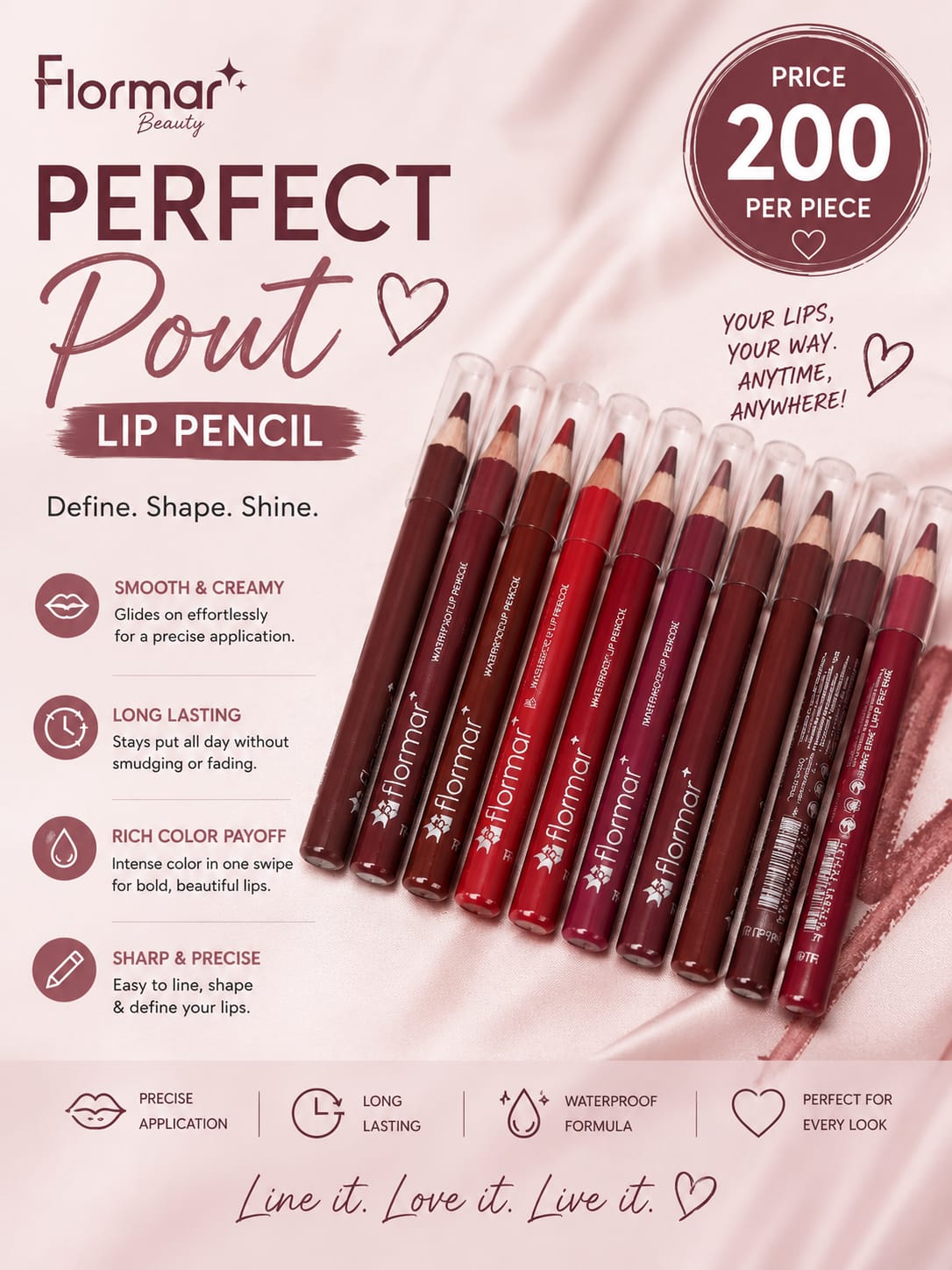 Flormar Perfect Pout Lip Pencil