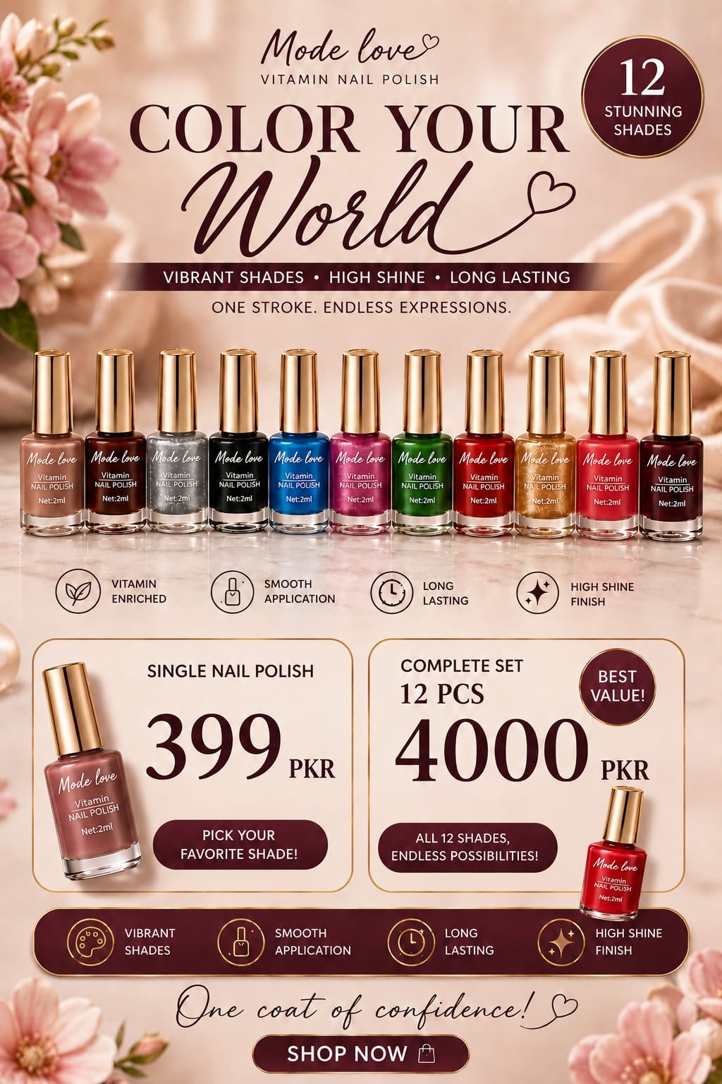 Mode Love Vitamin Nail Polish — 2ml