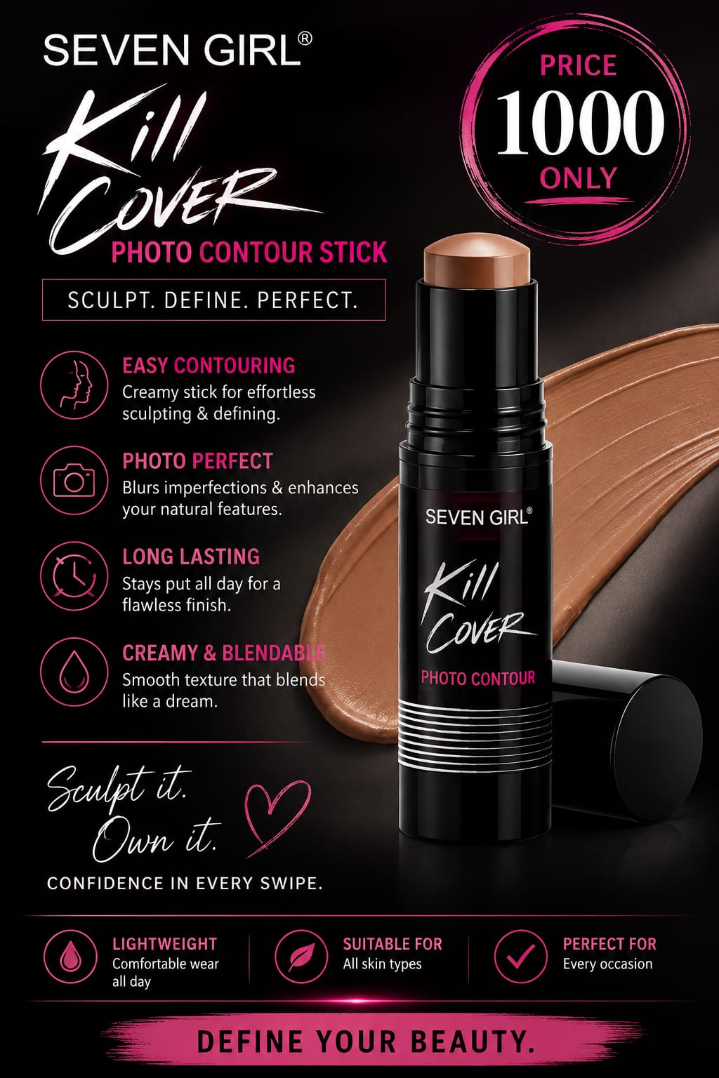 Seven Girl Kill Cover Contour Stick
