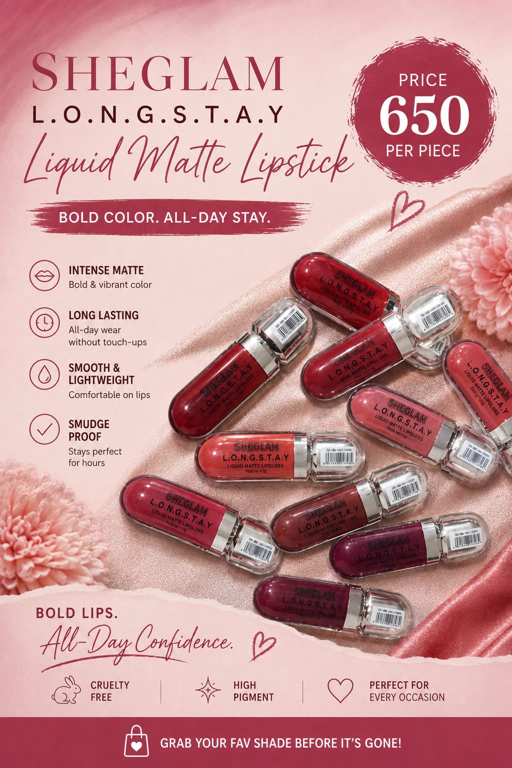 Sheglam Longstay Liquid Matte Lipstick